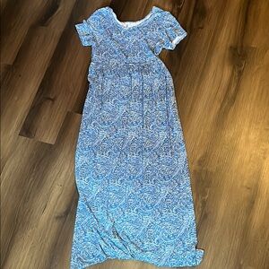 ⛱️VIISHOW Blue Paisley Maxi Dress